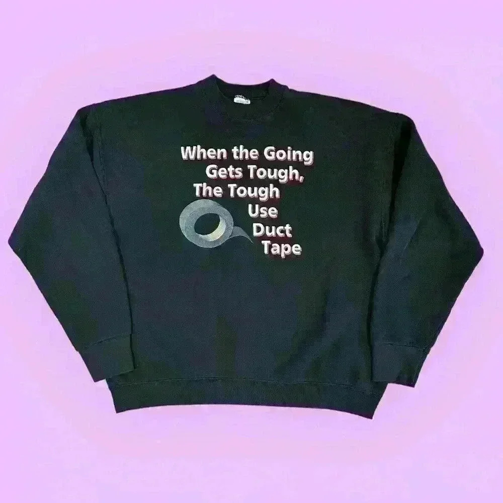 Vintage duct tape crewneck